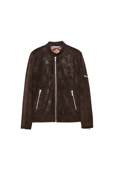 LEATHER BIKER JACKET