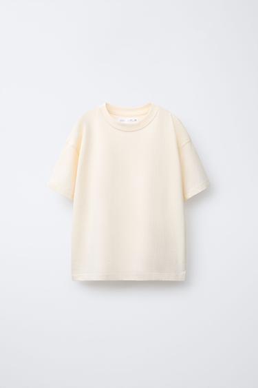 LOT DE TROIS T-SHIRTS UNIS - Marron clair de Zara - Image 1