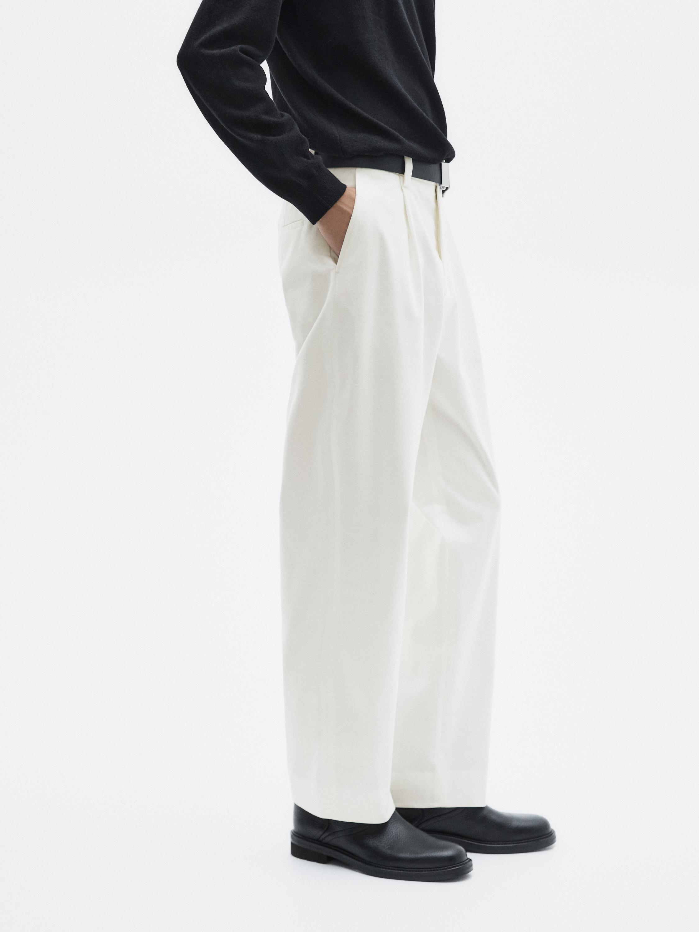 Darted wide-leg trousers - LIMITED