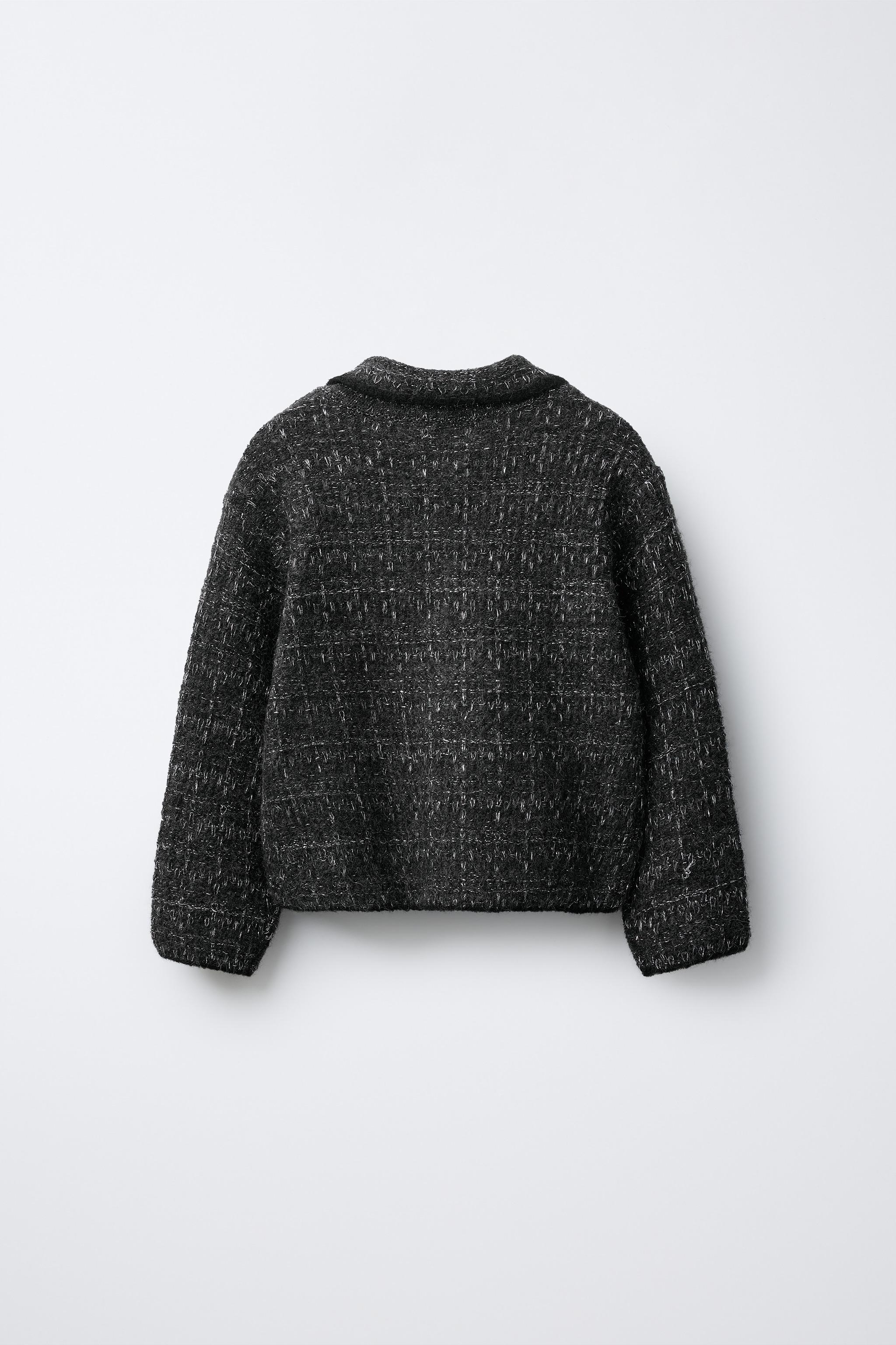 SPARKLY VELVET BOW CARDIGAN