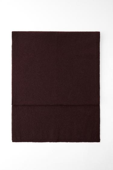 BASIC KNIT SCARF - Burgundy by Zara