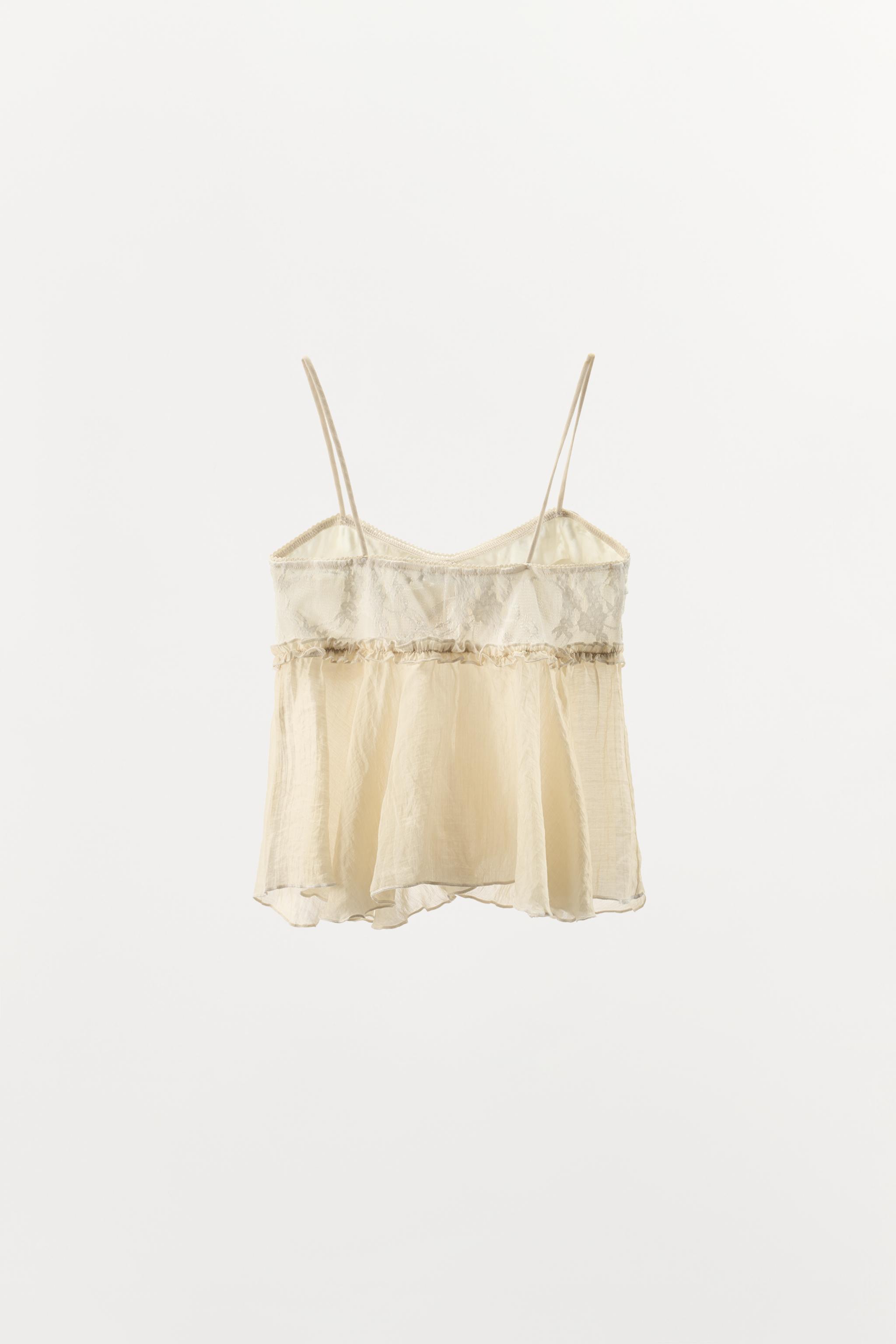 COMBINED LACE CAMISOLE TOP