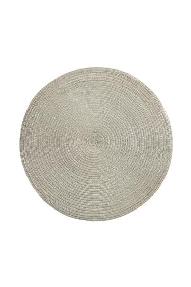 ROUND METALLIC CHRISTMAS PLACEMAT (PACK OF 2) - Gold / Silver by Zara