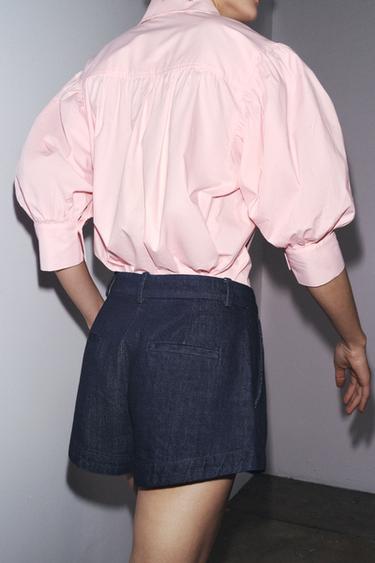 CHEMISE EN POPELINE COLLECTION ZW - Rose pastel de Zara - Image 2