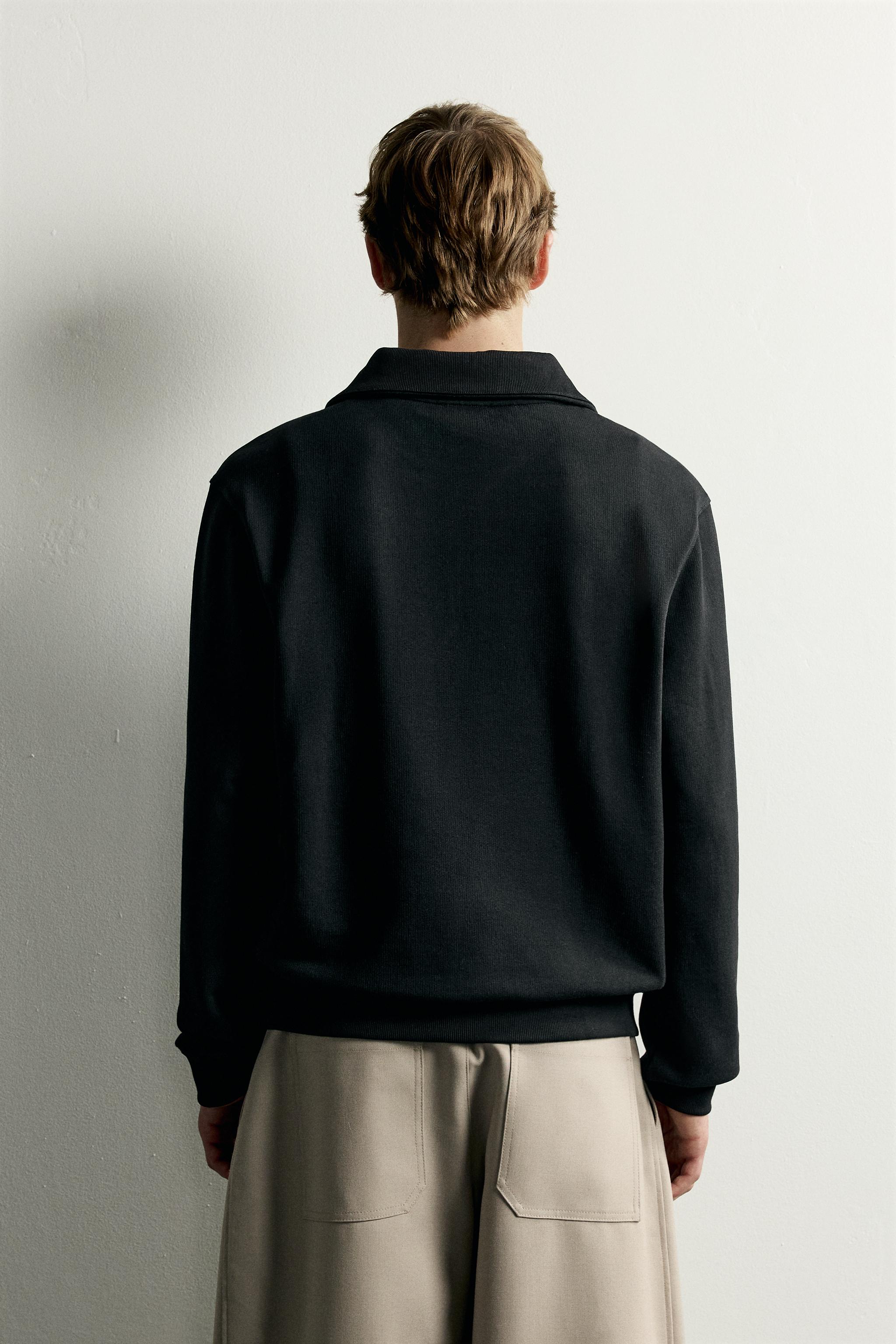 BASIC QUARTER-ZIP SWEATSHIRT