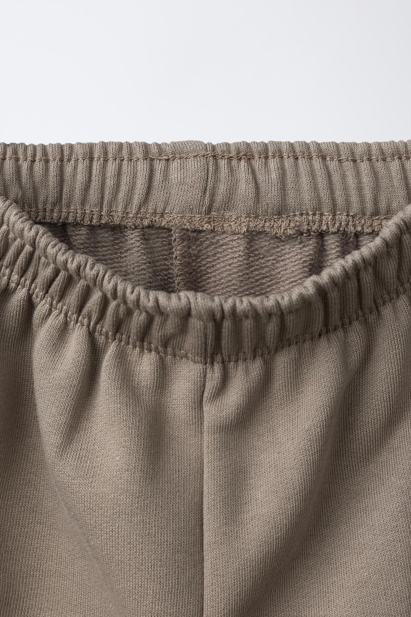 Детские комплекты Zara Striped Sweatshirt and Wide-Leg Pants Jogging Set, цвет: Серый / Синий — фото 4