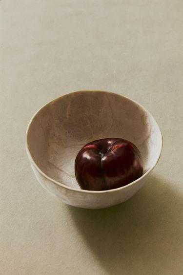 MOTHER-OF-PEARL BOWL - Light beige by Zara