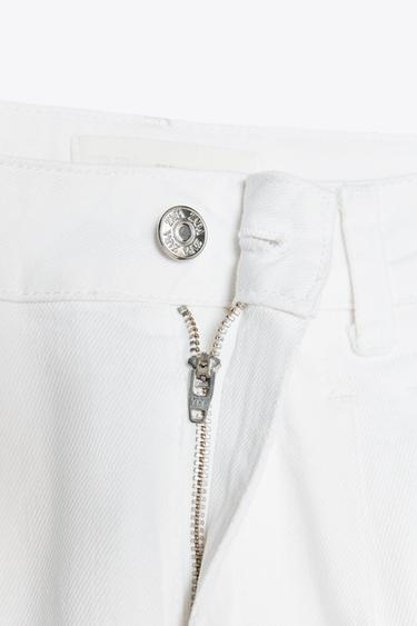 JEAN Z1975 WIDE LEG TAILLE NORMALE PINCES - Blanc de Zara - Image 5