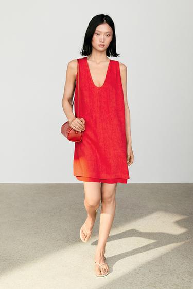 Robe courte - Rouge de Zara - Image 0