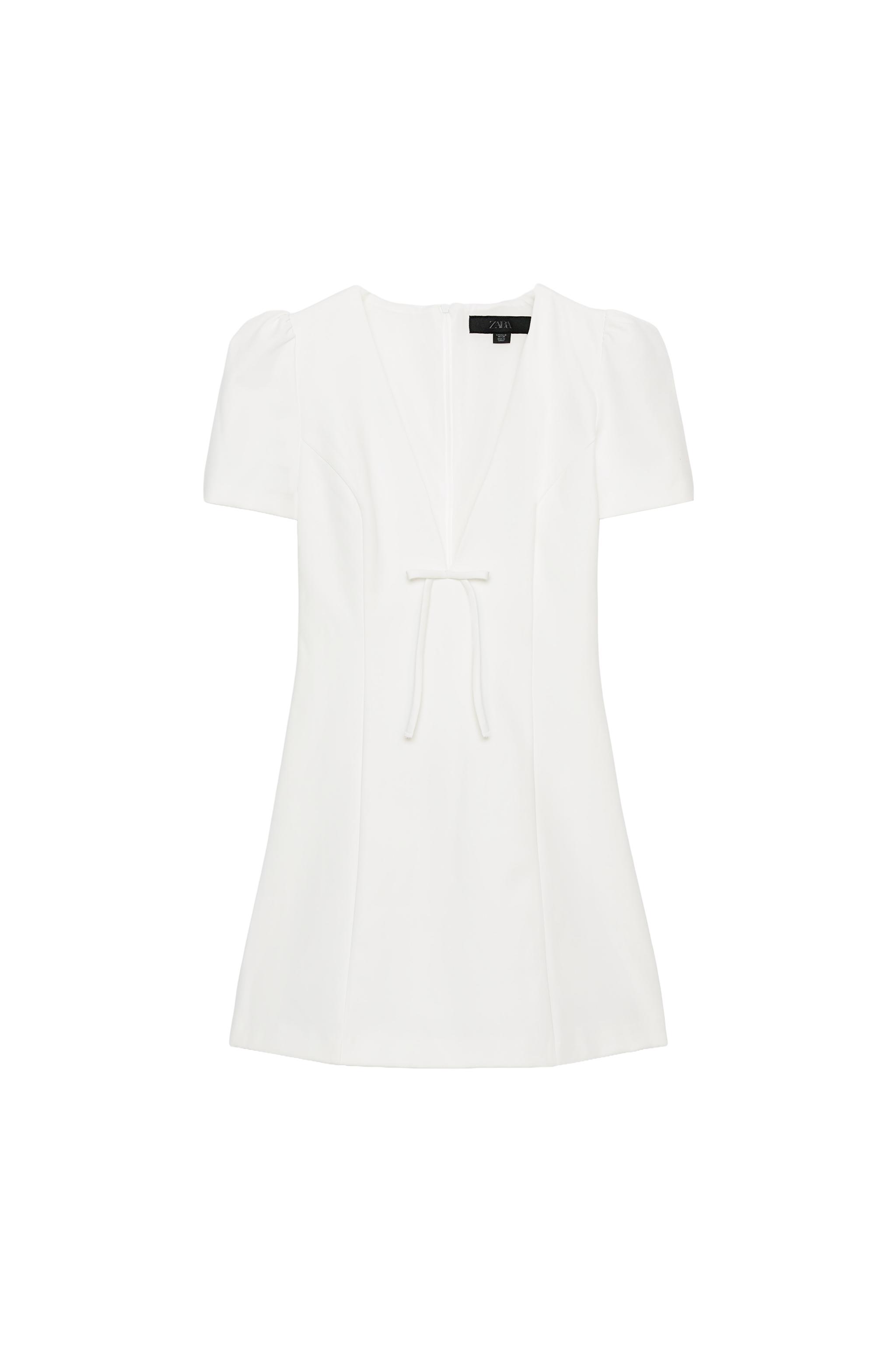 BOW MINI DRESS - White | ZARA South Africa