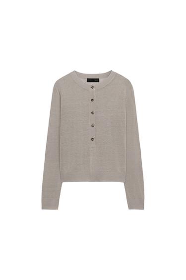 JERSEY PANADERO PUNTO - Gris de Zara