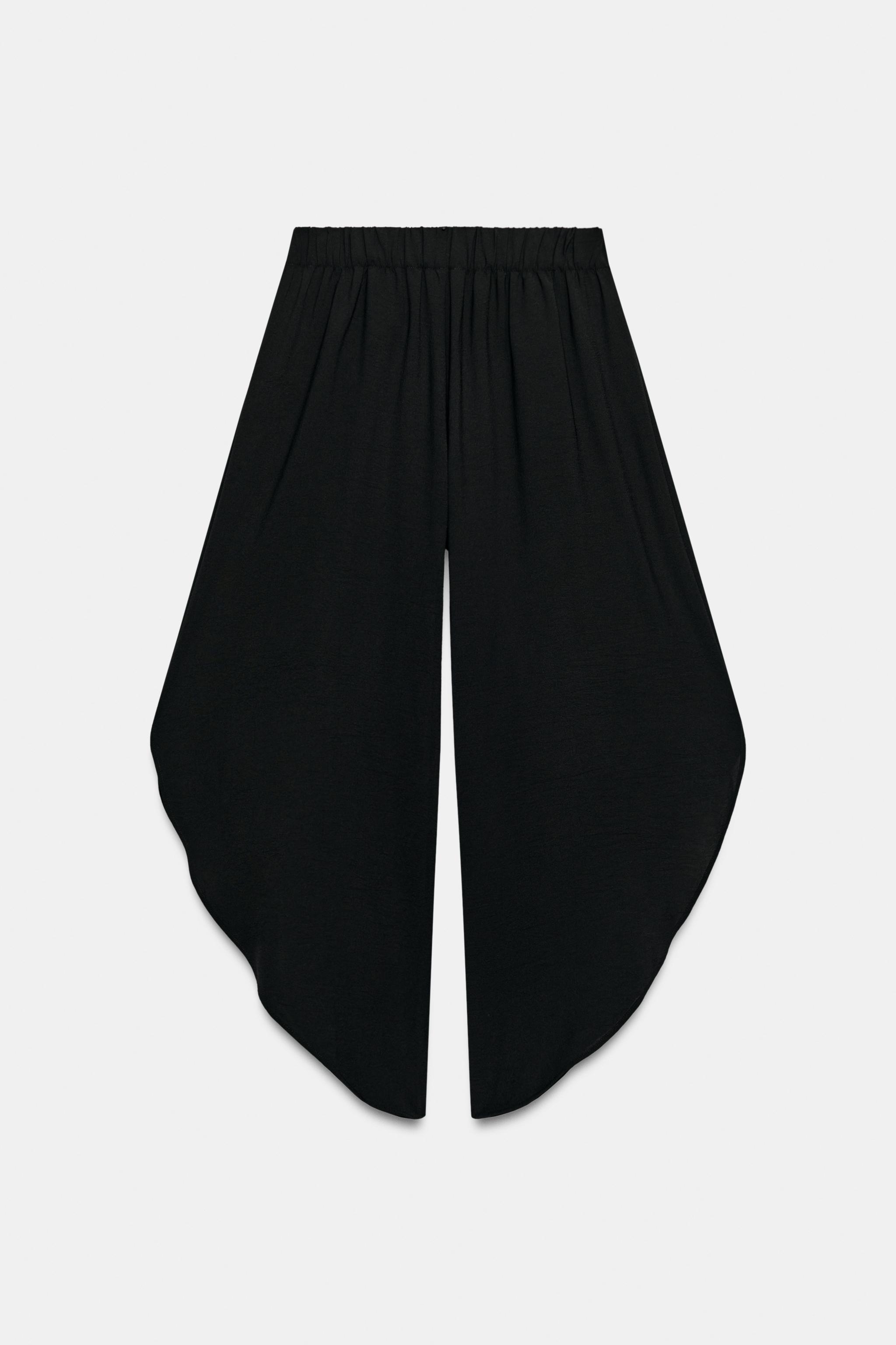 Zara YIRTMAÇLI DÖKÜMLÜ PANTOLON görsel 5