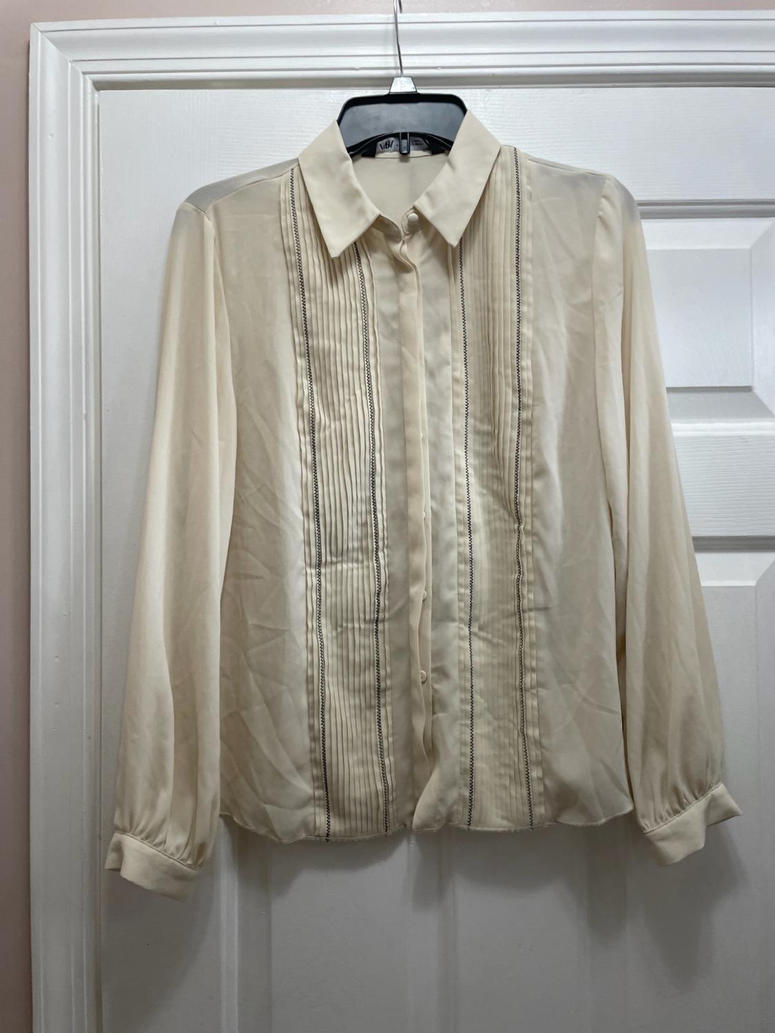 CONTRAST SEAM PIN TUCK SHIRT - Image 3