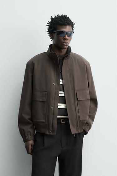 КУРТКА ИЗ ВЫСОКОТЕХНОЛОГИЧНОЙ ТКАНИ СО СЪЕМНЫМ ЖИЛЕТОМ — КОРИЧНЕВЫЙ от Zara