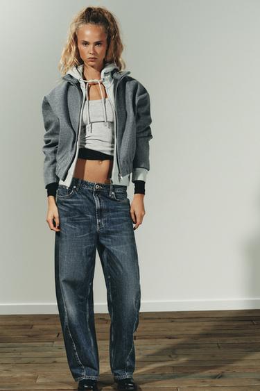 SOFT BOMBER JACKET - Light grey by Zara