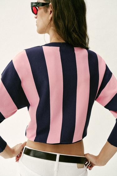 STRIPED KNIT SWEATSHIRT - only one by Zara - Image 5