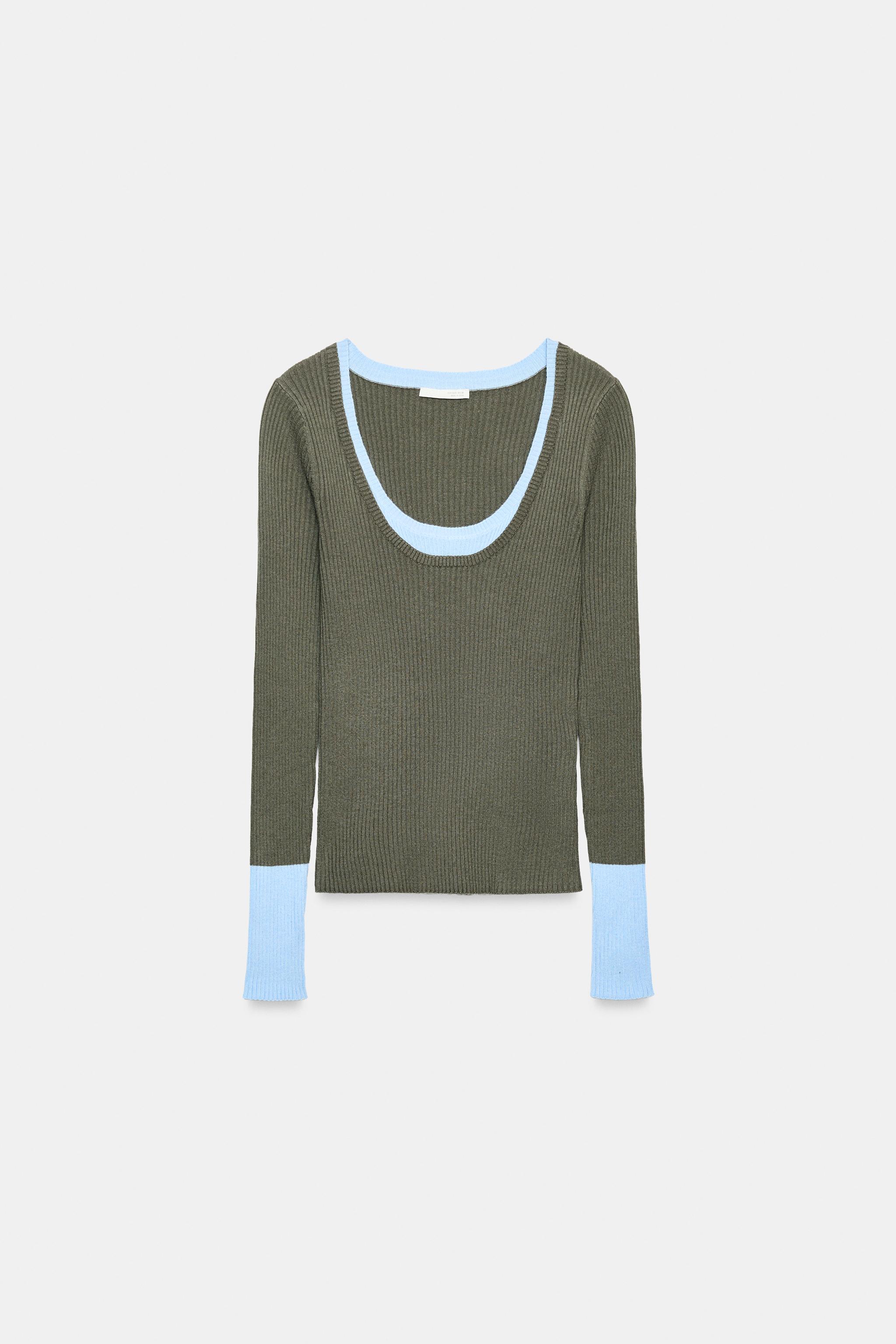 CONTRAST LAYERED TOP