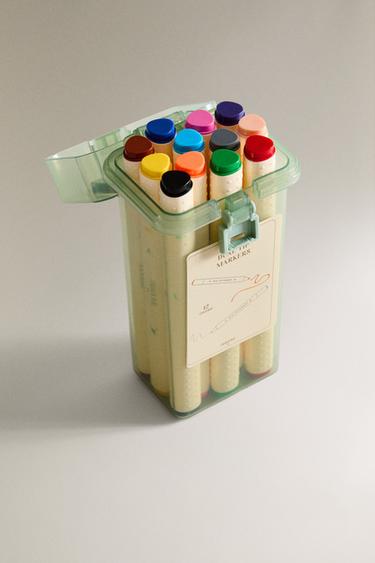 FEUTRES DOUBLE POINTE (LOT DE 12) - Multicolore de Zara - Image 1