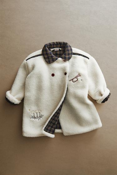 CHILDREN'S FLEECE CHRISTMAS DRESSING GOWN - Oyster-white by Zara