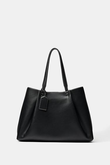 LARGE TOTE BAG - أسود الخاص بـ Zara - صورة 0