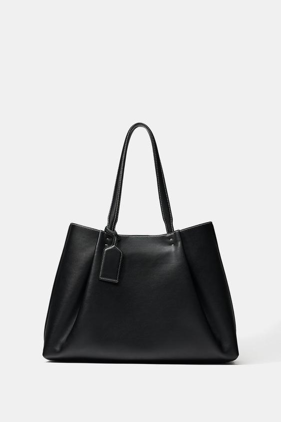 PINCH PLEAT TOTE BAG