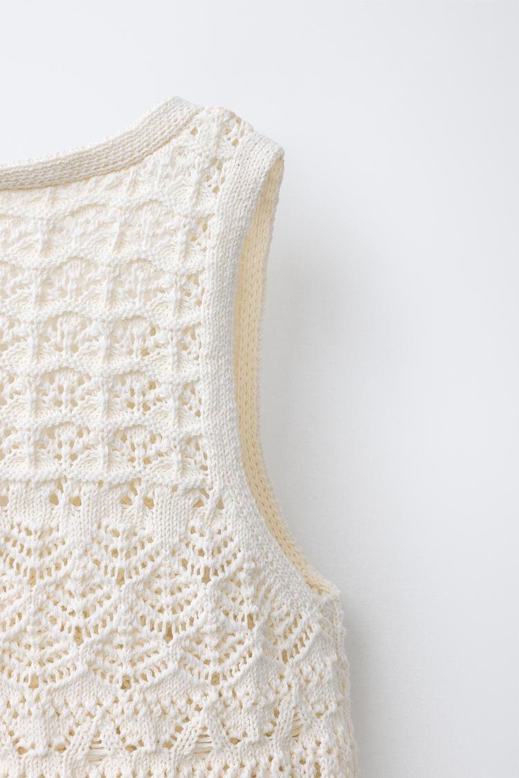 CROCHET KNIT VEST
