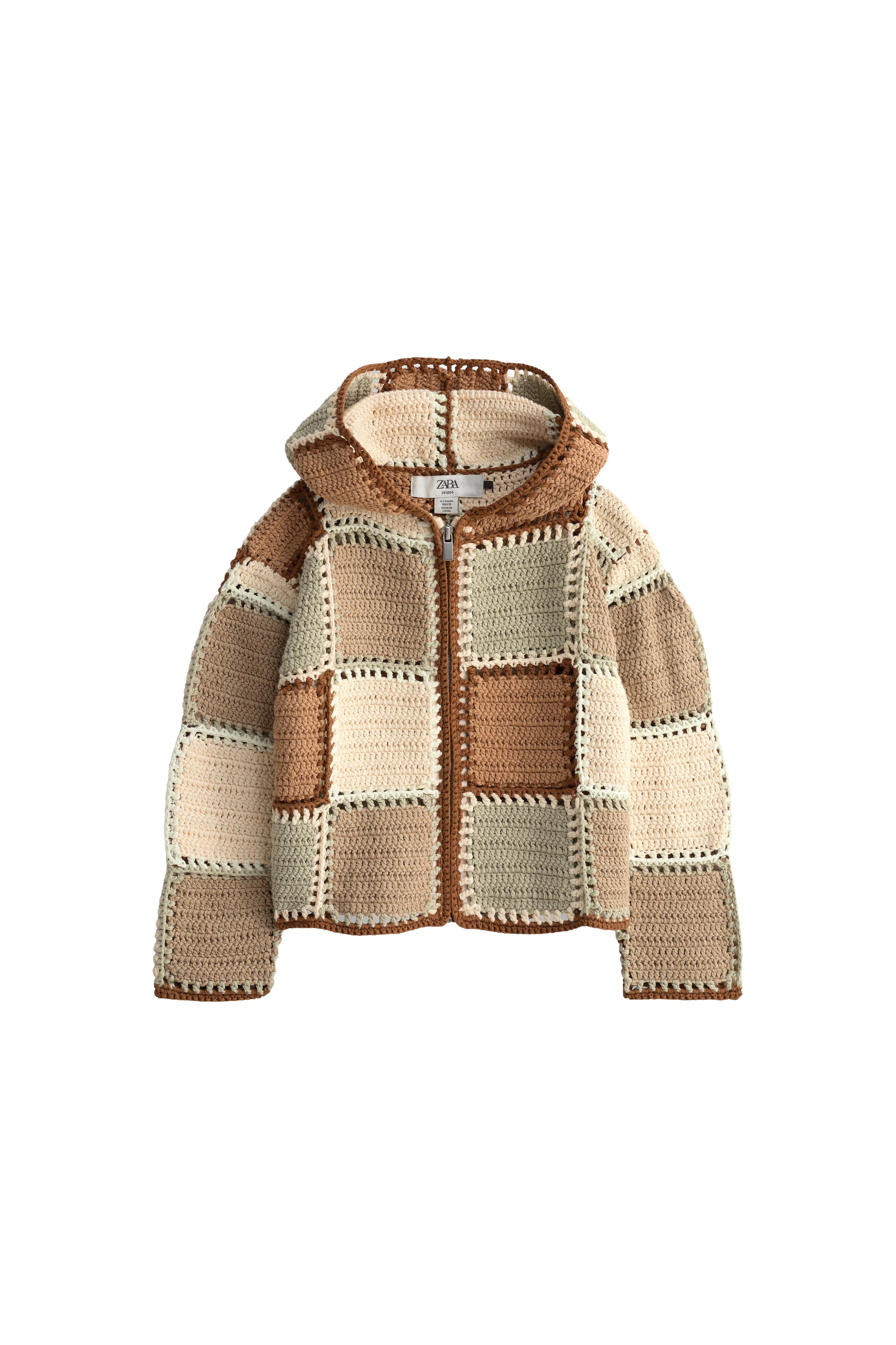 LIMITED EDITION CROCHET HOODIE CARDIGAN - Multicolored | ZARA Canada