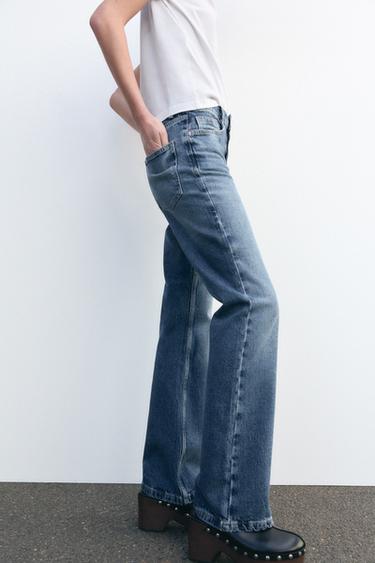 JEANS Z1975 BOOTCUT DE CINTURA ALTA - Azul-médio da Zara