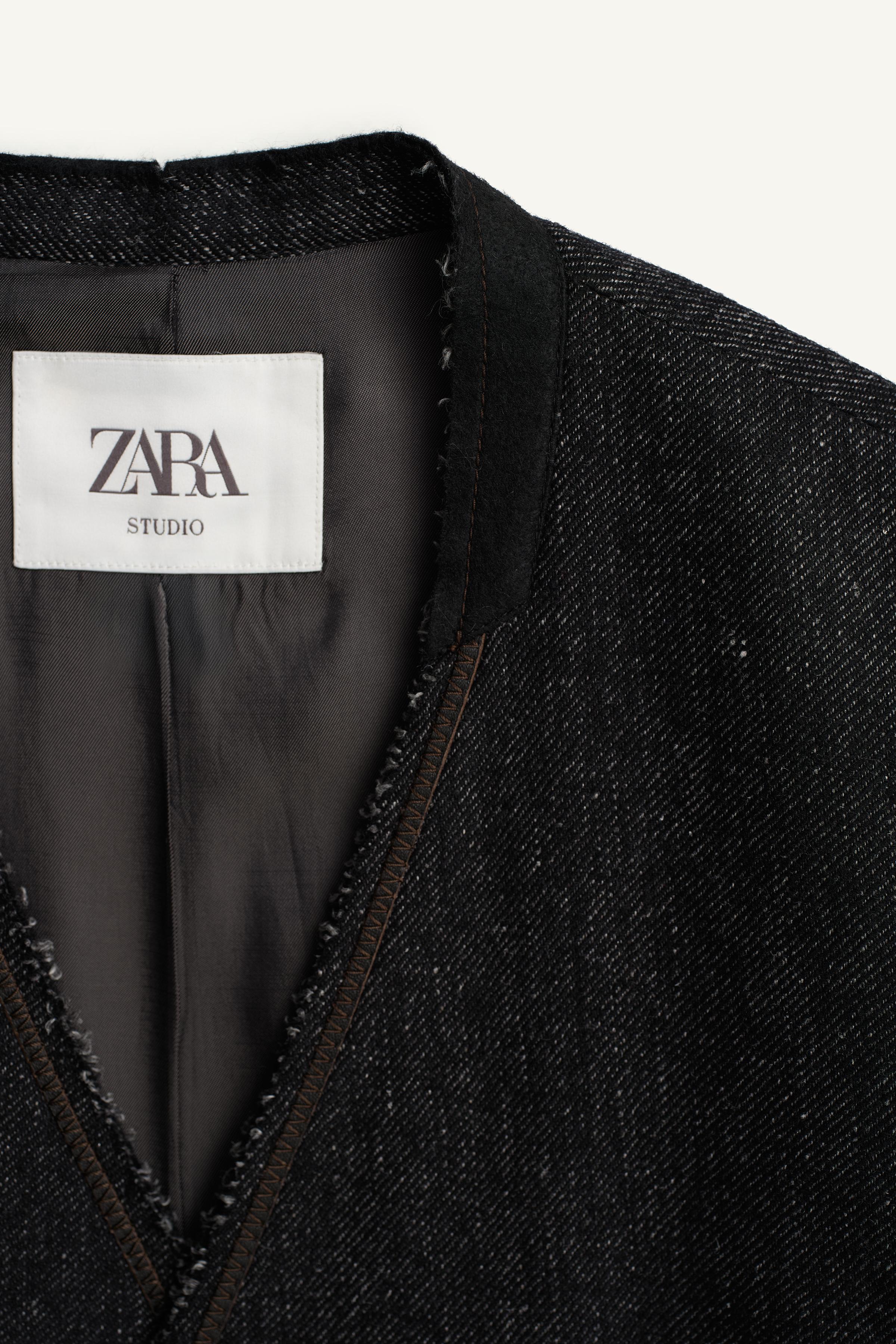 VESTE RELAXED FIT SANS COL