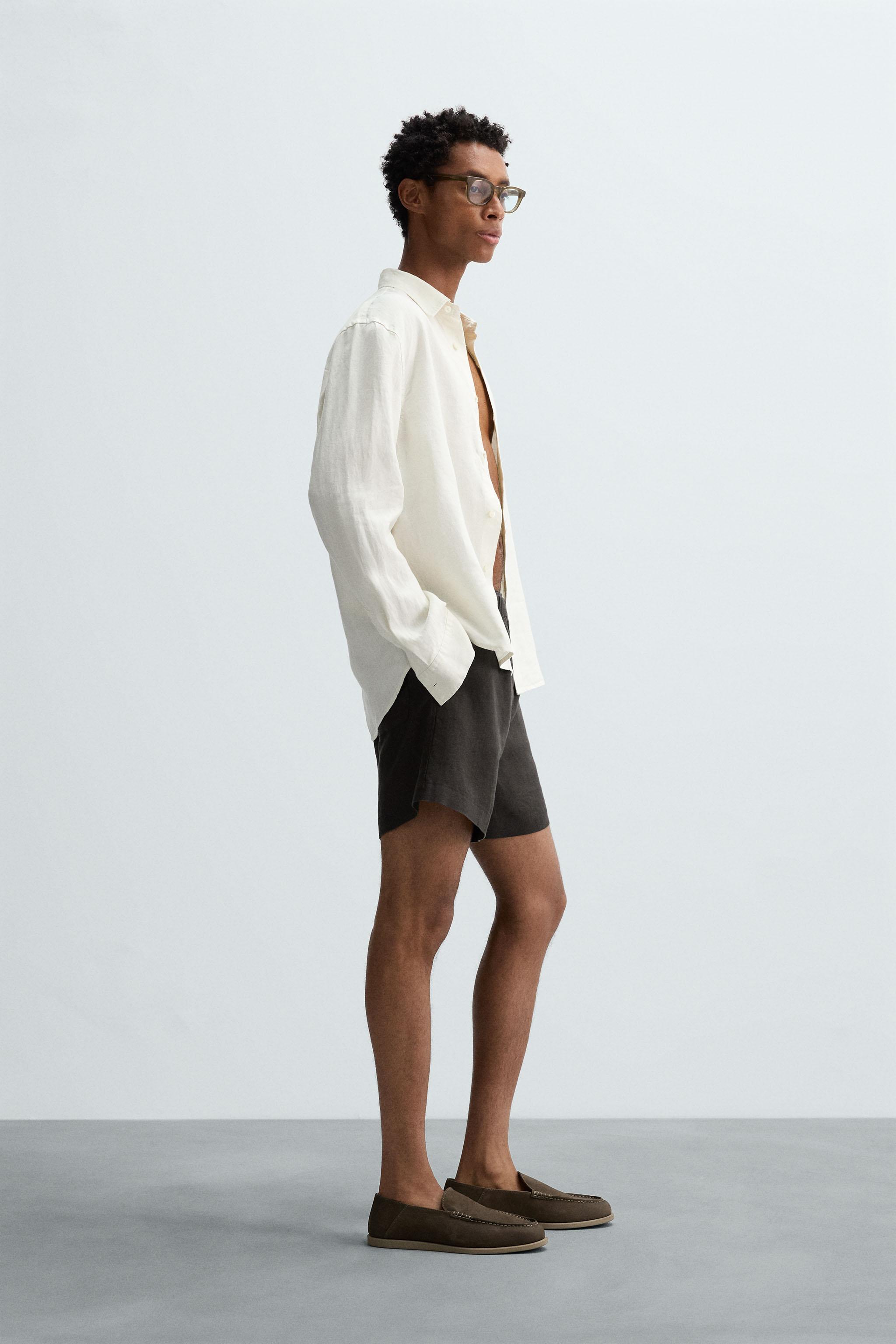 【専用ページ】LEINWANDE Marvin Bermuda Shorts Black Mesh Bermuda shorts with print - Buy Online | Terranova