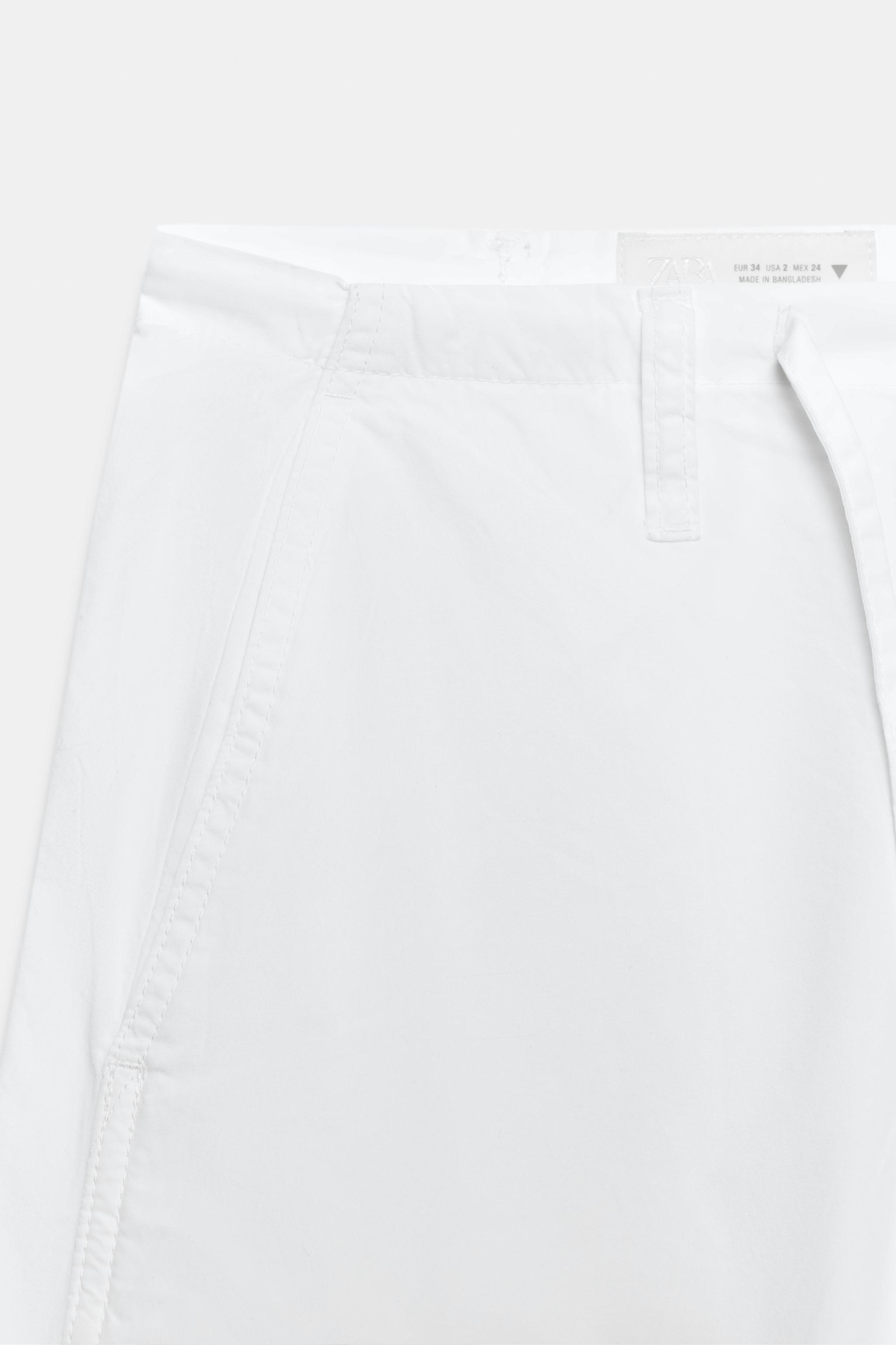 Женские брюки Zara WIDE LEG DRAWSTRING PANTS — фото 5