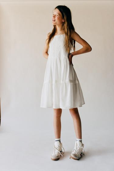 ROBE BRODÉE ROMANTIQUE - Blanc de Zara - Image 1
