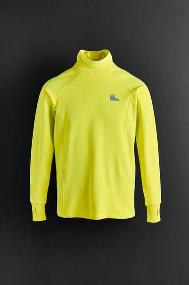 Zaras VENTILERANDE UNDERSTÄLL SKIDKOLLEKTION - Neongul