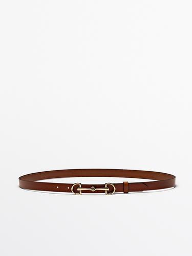 Zara Equestrian nappa leather belt - Leather