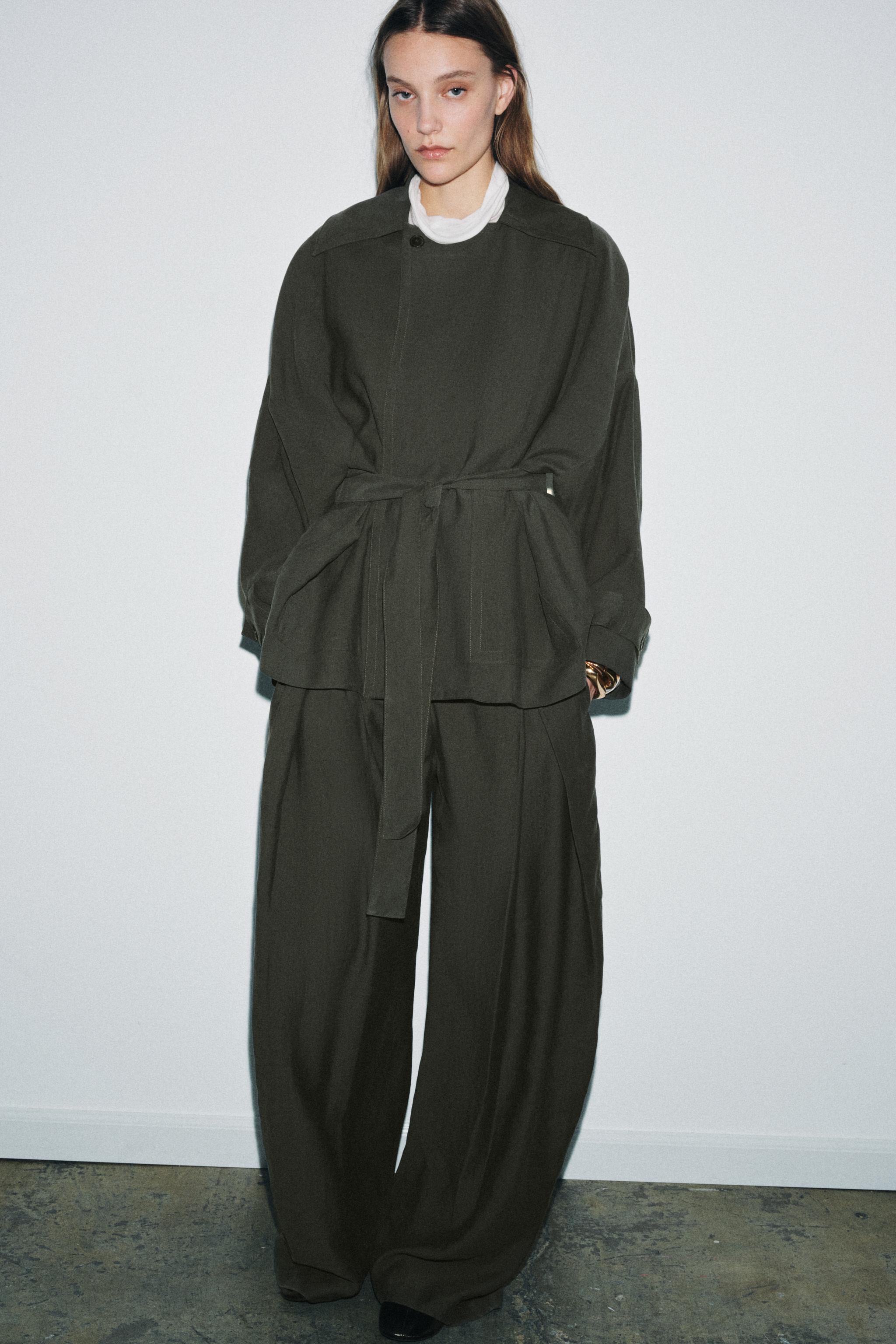 SHORT FLOWY TRENCH COAT ZW COLLECTION