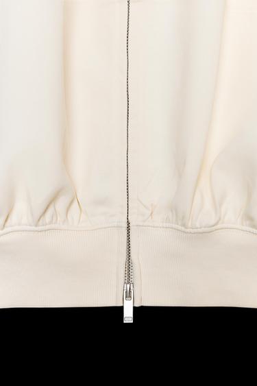INTERLOCK-BOMBERJACKE - Cremefarben von Zara