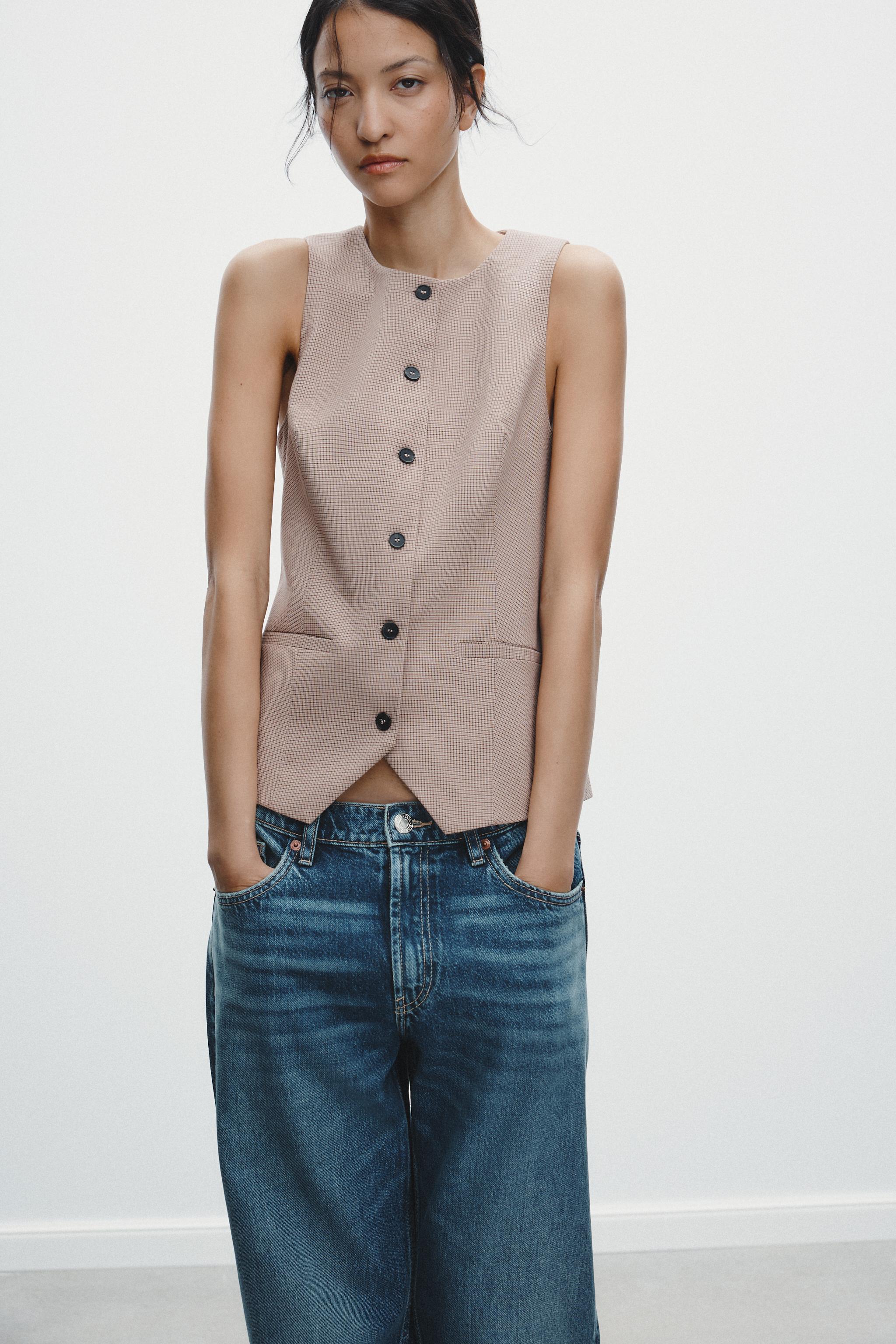 テーラードベスト - パウダーピンク | ZARA Japan / 日本