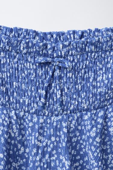 FLORAL LAYERED BERMUDA SKORT - Blue by Zara - Image 2