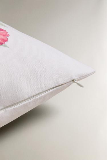 HOUSSE DE COUSSIN FLEURS - Blanc cassé de Zara - Image 4