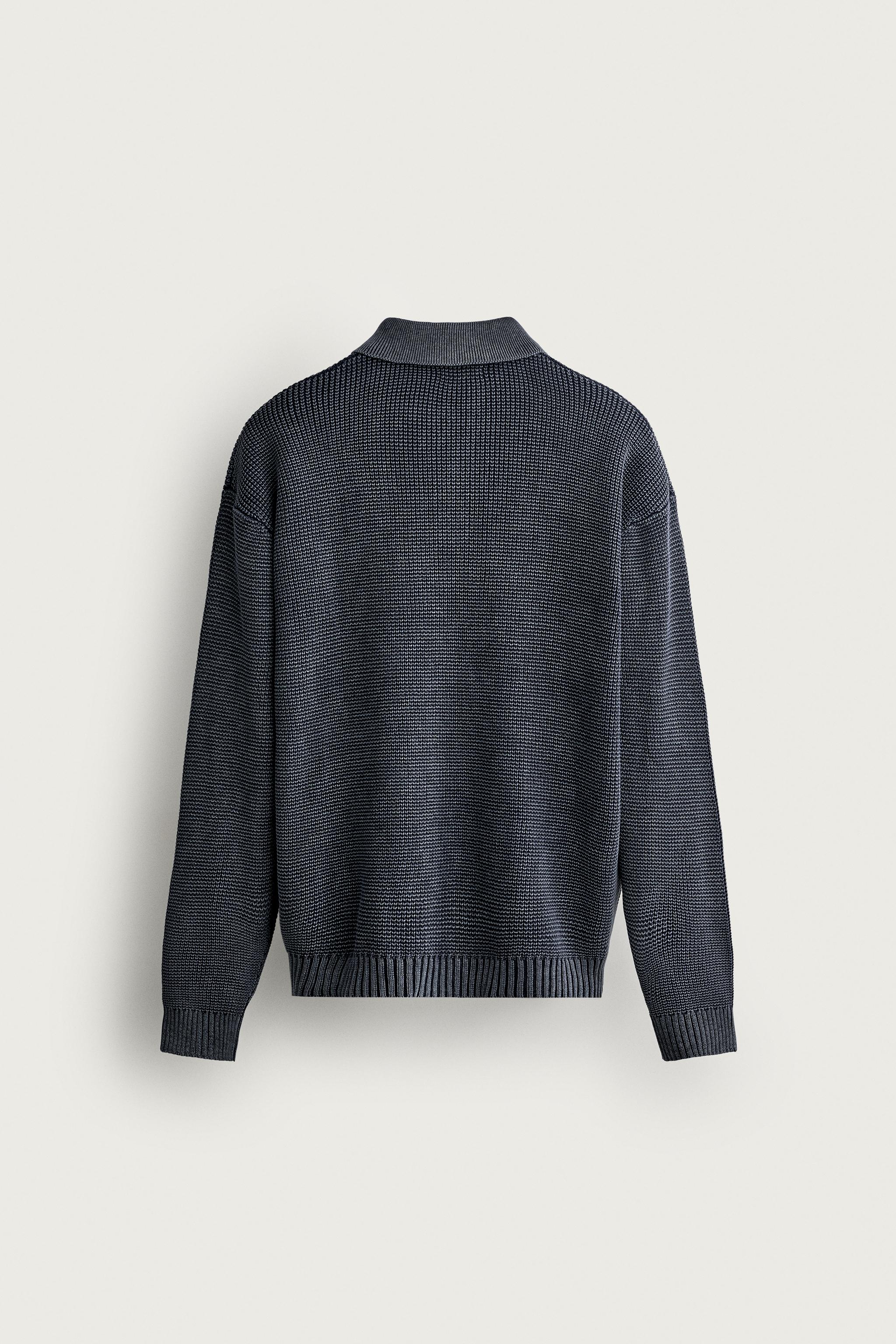 WASHED COTTON KNIT POLO