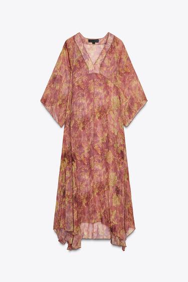 ROBE IMPRIMÉE ZW COLLECTION - Rose de Zara - Image 6