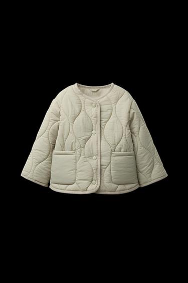 Zara WATER REPELLENT PADDED JACKET - Light khaki - Image 0