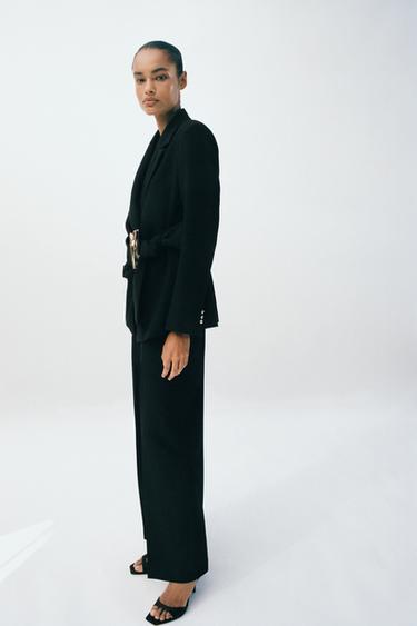 HIGH-WAIST STRAIGHT-LEG TROUSERS - Black by Zara - Image 0