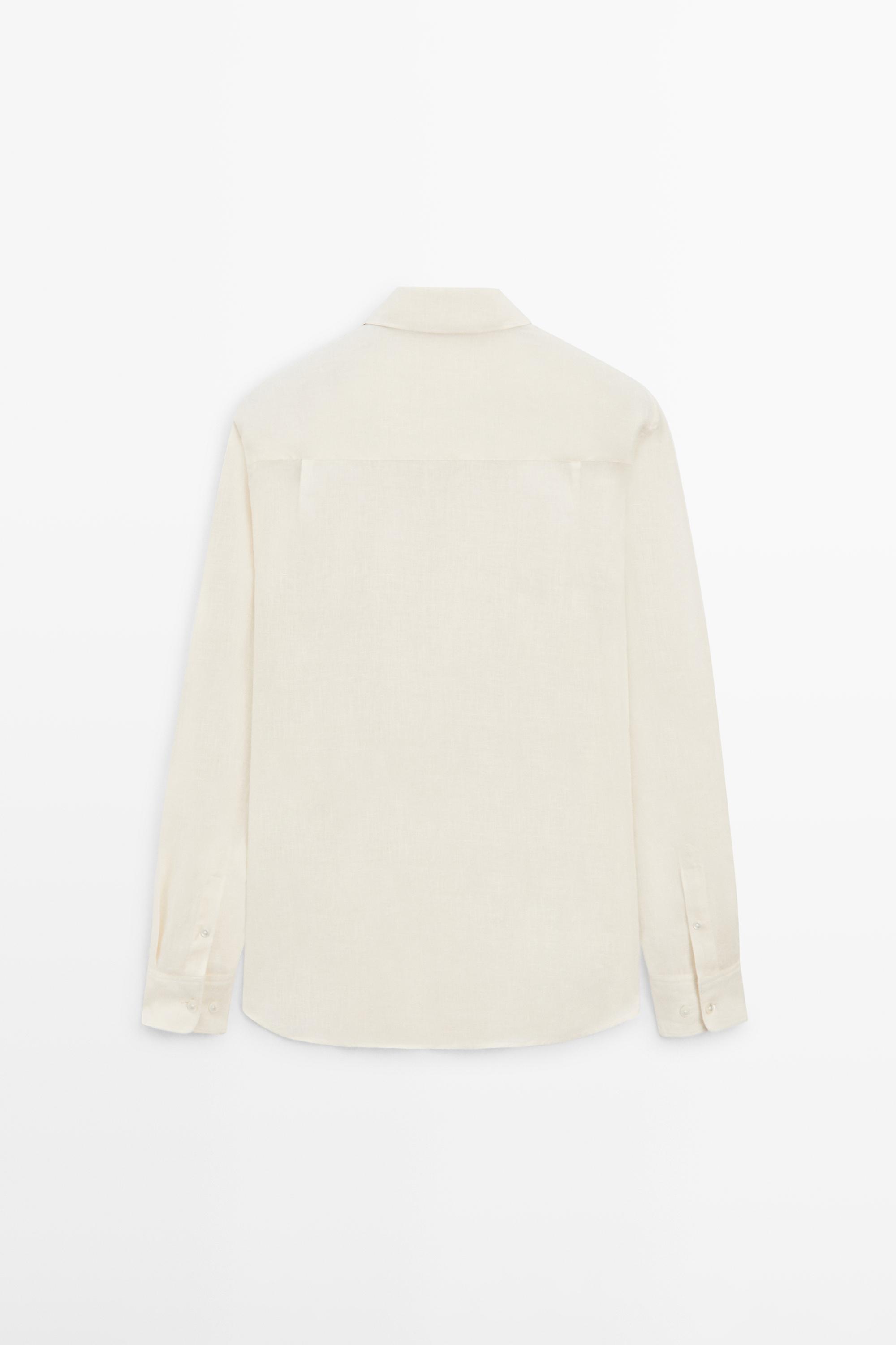 Extra fine regular fit linen shirt