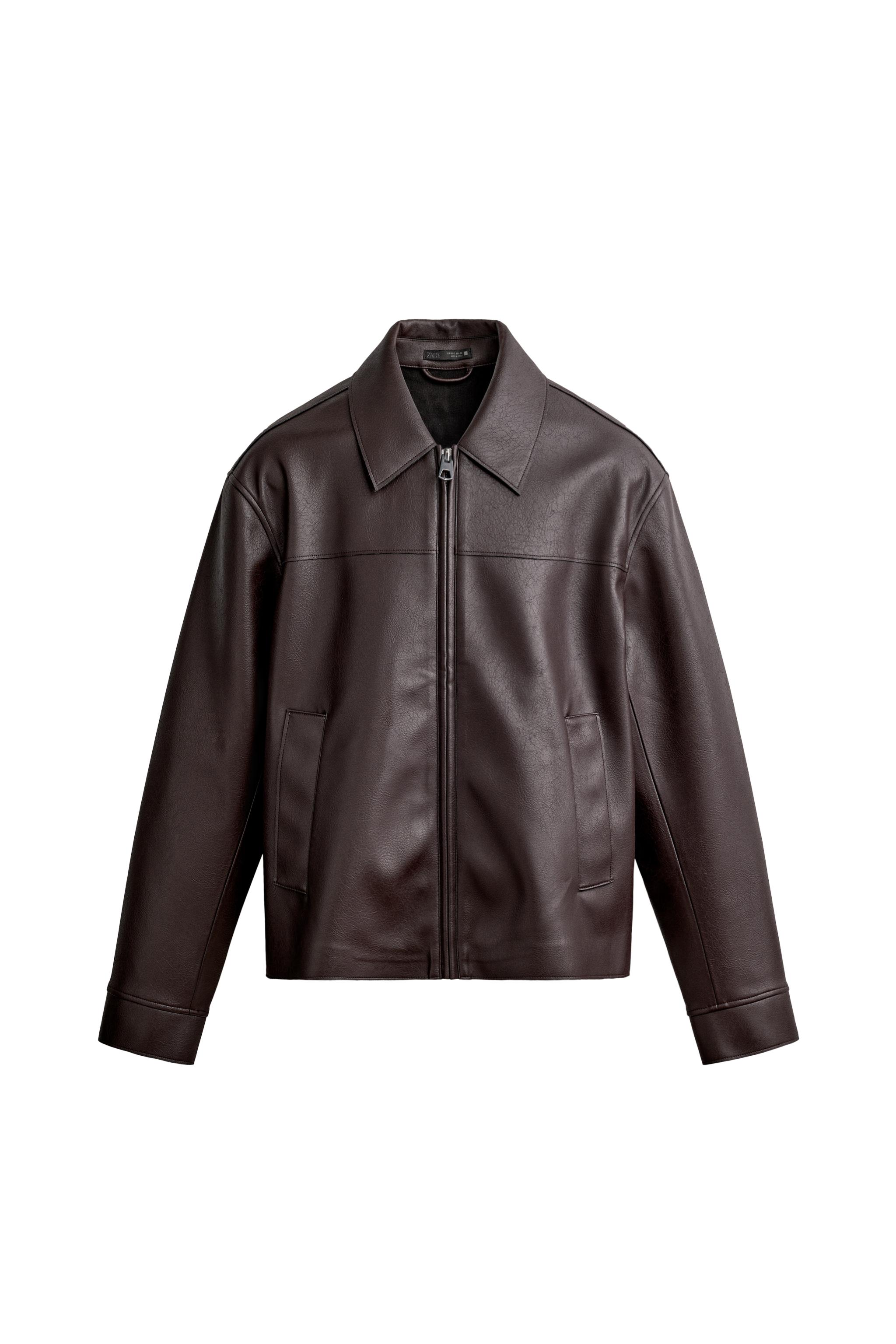 SOBRECAMISA REGULAR FIT EFECTO PIEL