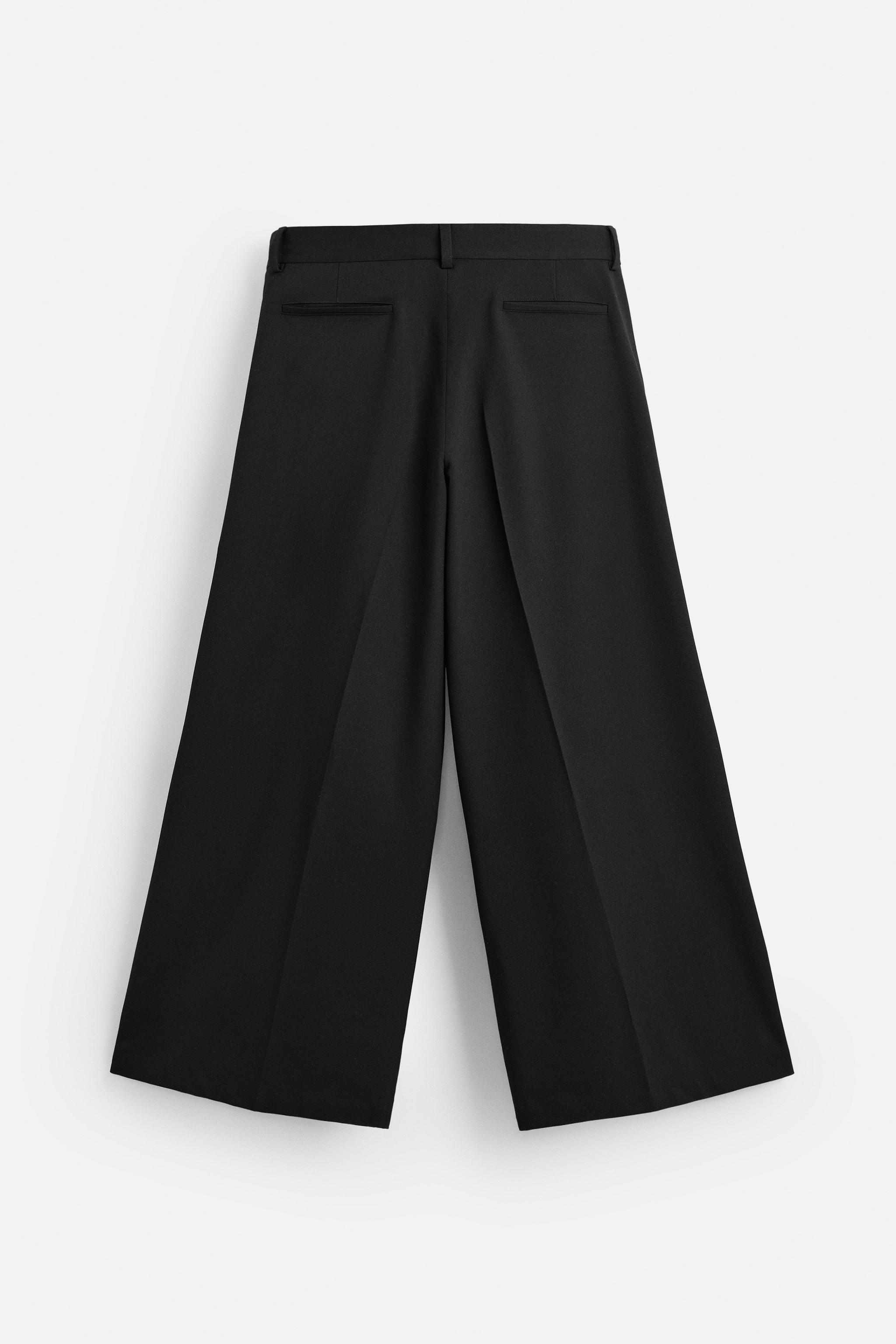 ワイドレッグフレアパンツ - ブラック | ZARA Japan / 日本