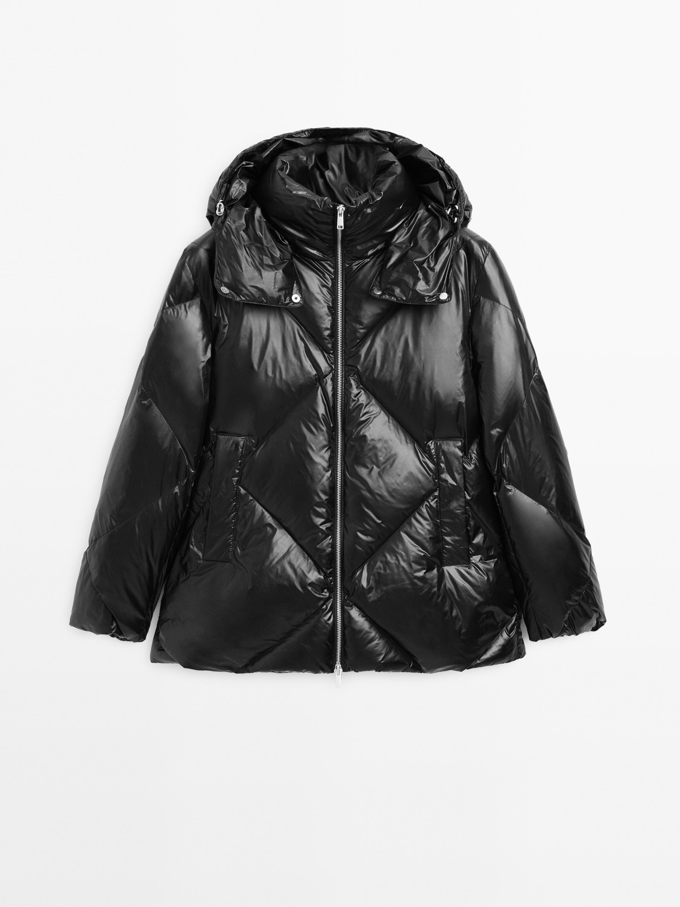 Water-repellent down puffer jacket