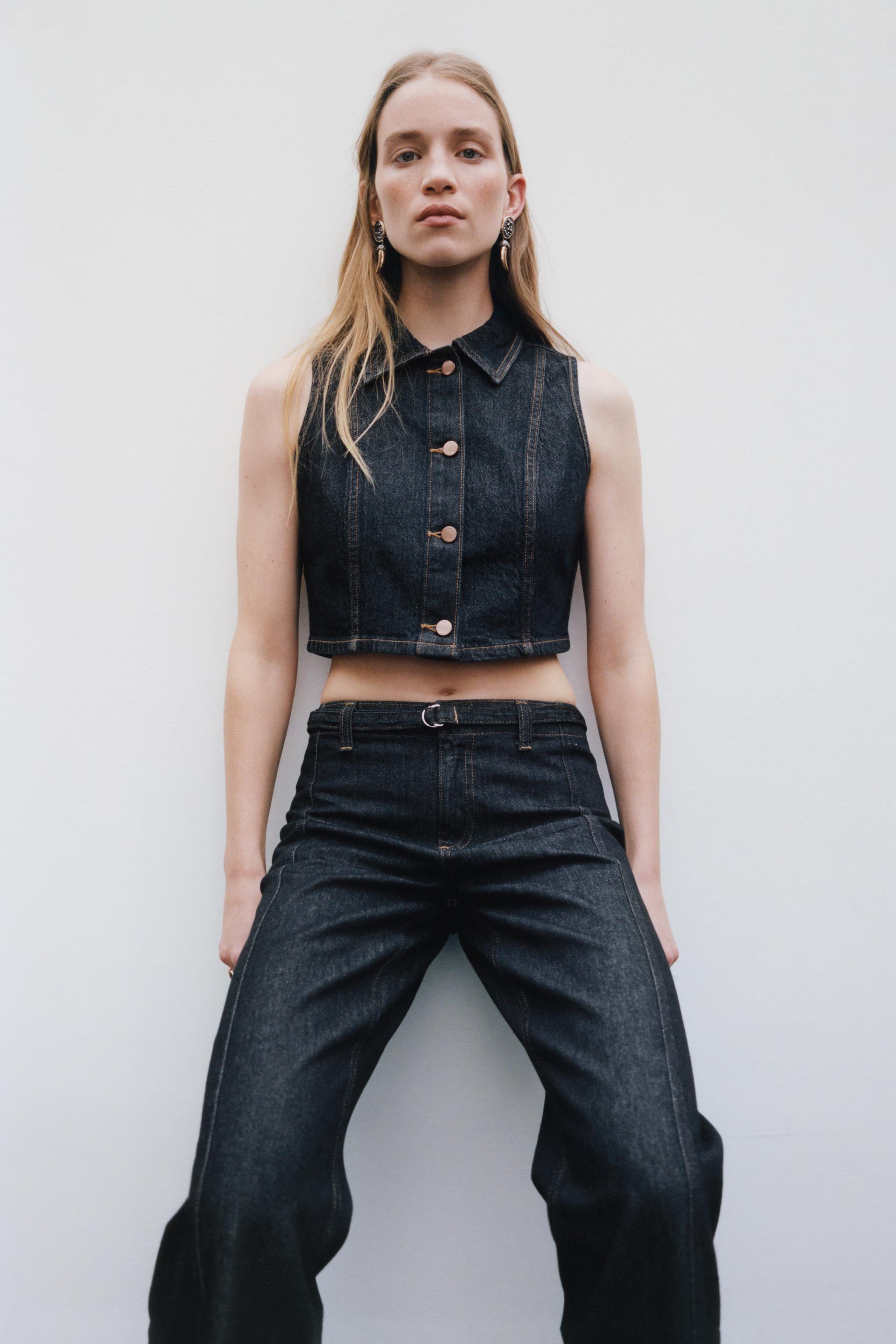 Bootcut Jeans Zara Basic Z1975 Z1975 HIGH-WAIST BOOTCUT JEANS WITH