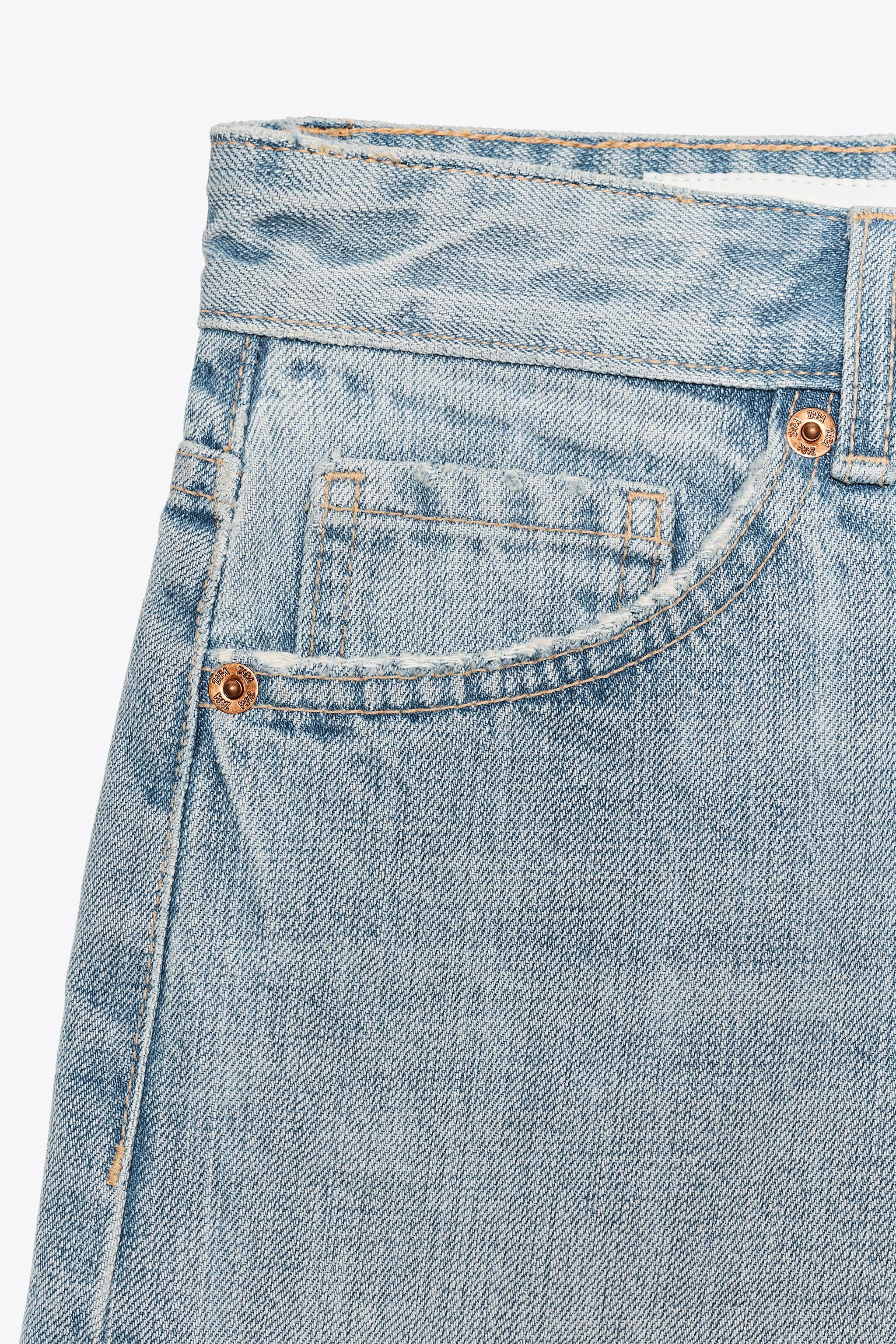 BERMUDA EN JEAN TRF TAILLE MI-HAUTE DÉCHIRÉ