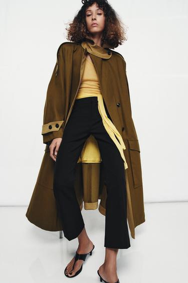 Zara Siyah - ZW COLLECTION KISA PAÇA PANTOLON